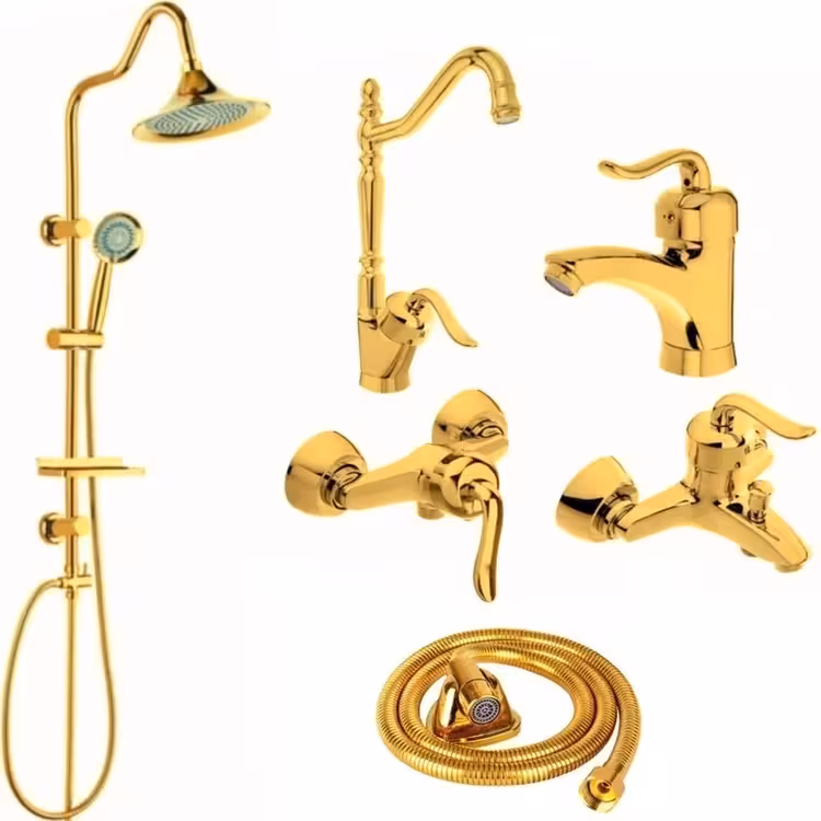 شیرآلات 6تکه قاصدک طلایی