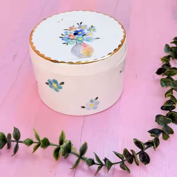 ظرف درب دار گل طرح شش