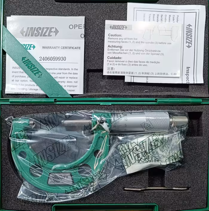 میکرومتر خارج سنج 25-50 میلیمتر اینسایز مدل 3203-50 (اصل)