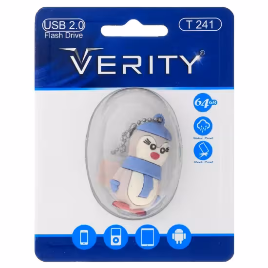 فلش مموری وریتی مدل T241 USB2.0 ظرفیت 64 گیگابایت عروسکی