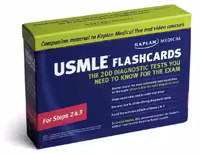 خرید و دانلود نسخه کامل کتاب Kaplan Medical USMLE Diagnostic Test Flashcards: The 200 Diagnostic Test Questions You Need to Know for the Exam for Steps 2 &amp; 3