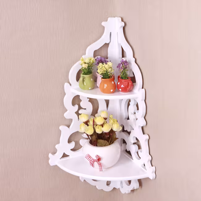 شلف کنج دو طبقه