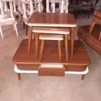 میزجلومبلی و عسلی مدل مهرگان تمام چوب 