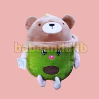 عروسک آووکادو کلاه دار (36 سانتی متر)