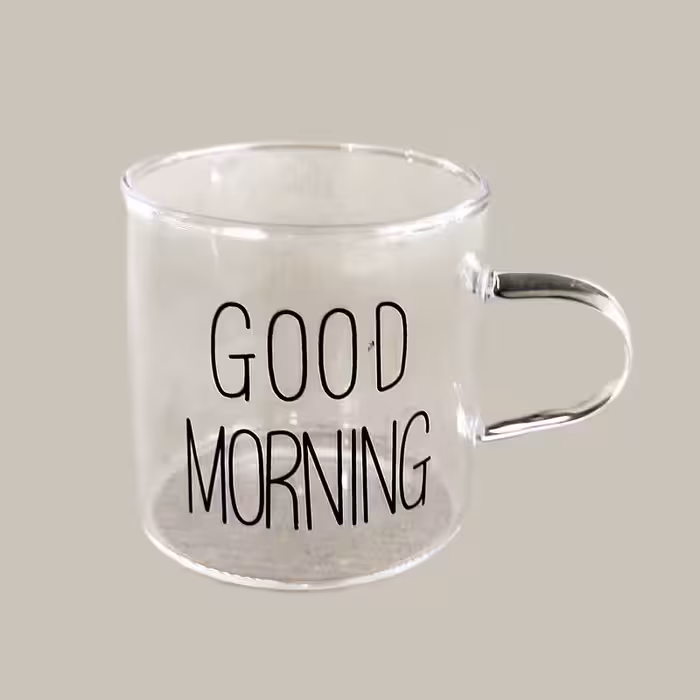 لیوان مدل قهوه خوری good morning