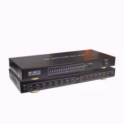 سوئیچ 16 پورت HDMI کی نت KS7216 با ریموت کنترل