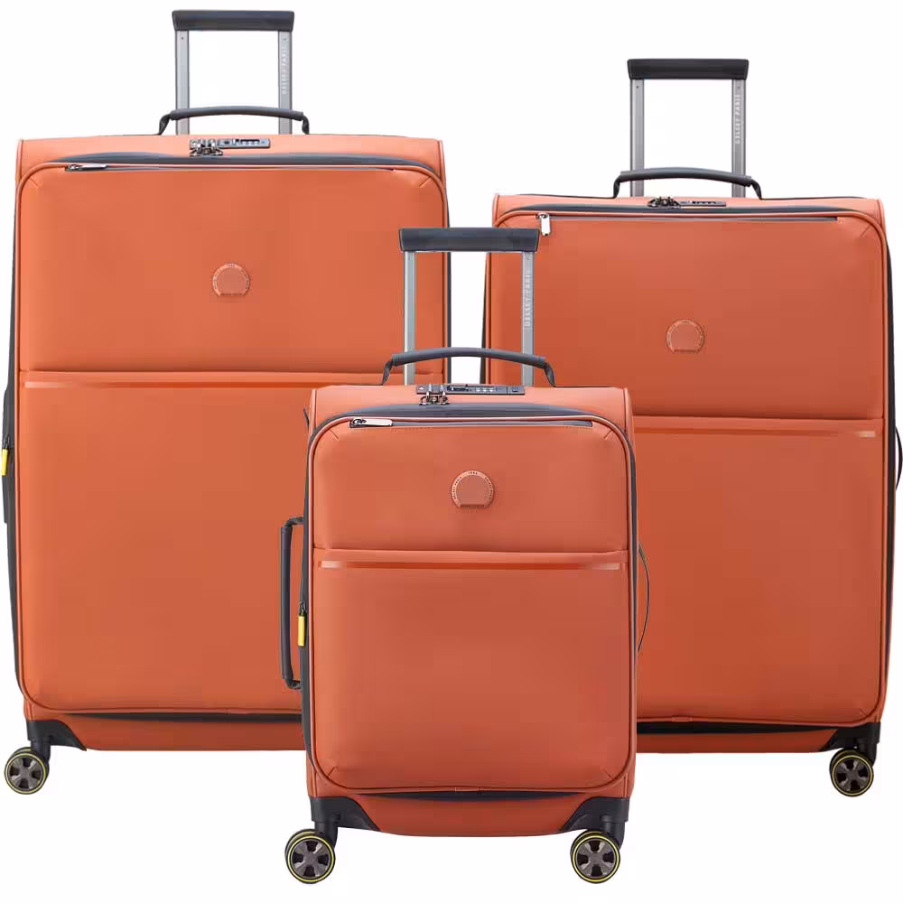 چمدان سه تیکه دلسی پارچه ای مدل توغن سافت