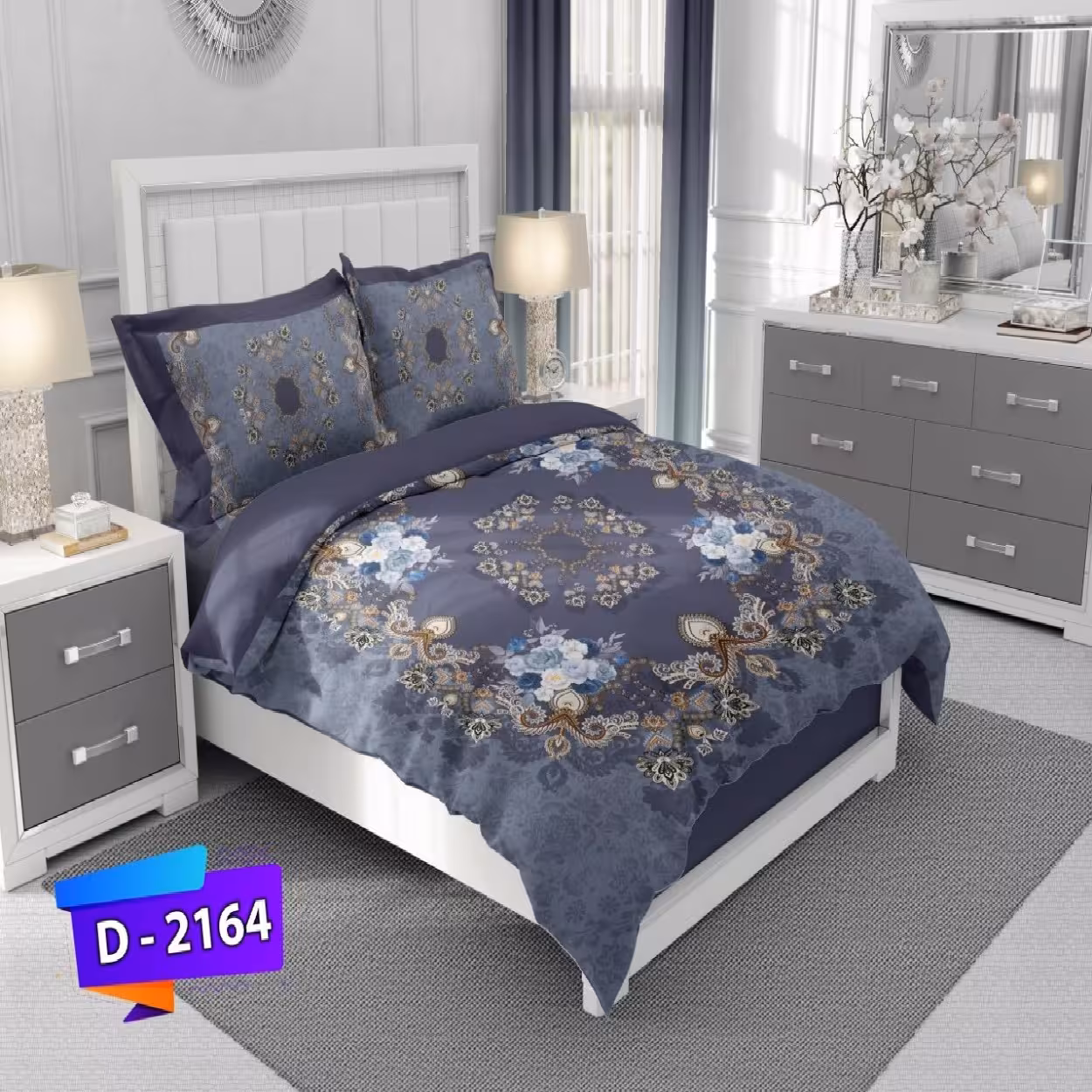 سرویس روتختی لمان کد 2164 دونفره 6 تکه