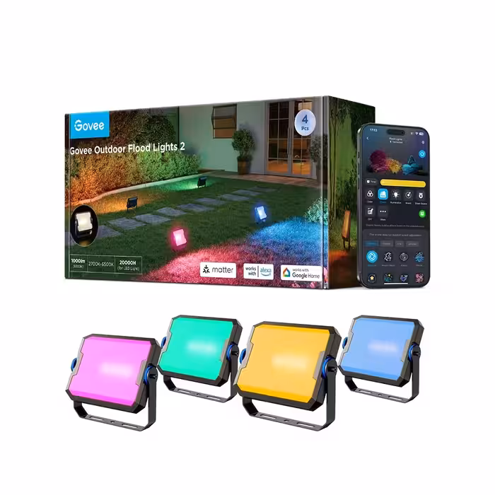 چراغ هوشمند فضای باز 4 عددی گووی مدل H8057