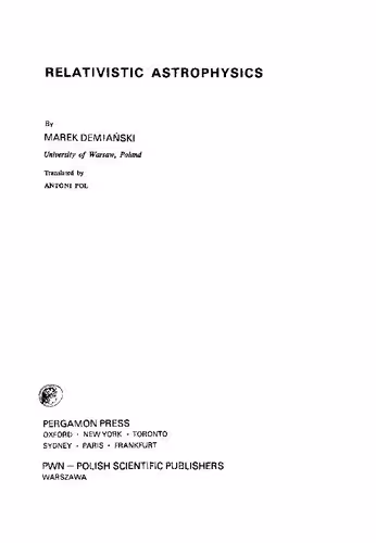 خرید و دانلود نسخه کامل کتاب Relativistic Astrophysics