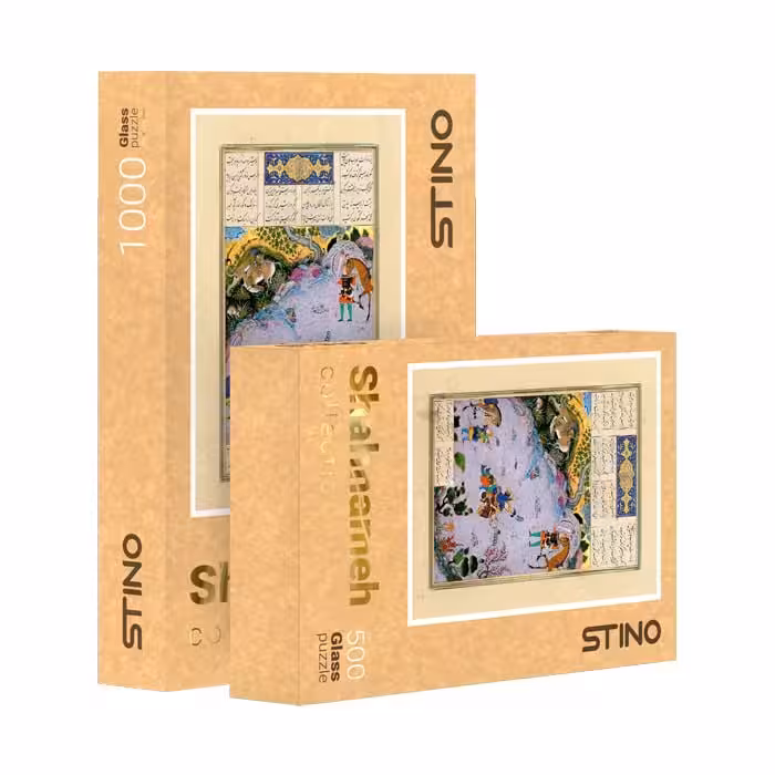 پازل شیشه ای استینو 1000 تکه طرح شاهنامه (کد 35105)،(باجعبه)