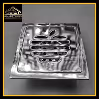 کف شور استیل سایز10*10 رنگ کروم براق