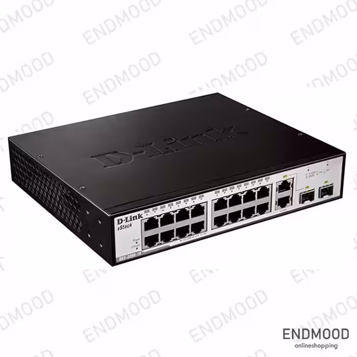 سوئیچ 18 پورت مدیریتی دی-لینک مدل DES-3200-18