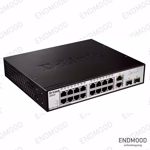 سوئیچ 18 پورت مدیریتی دی-لینک مدل DES-3200-18