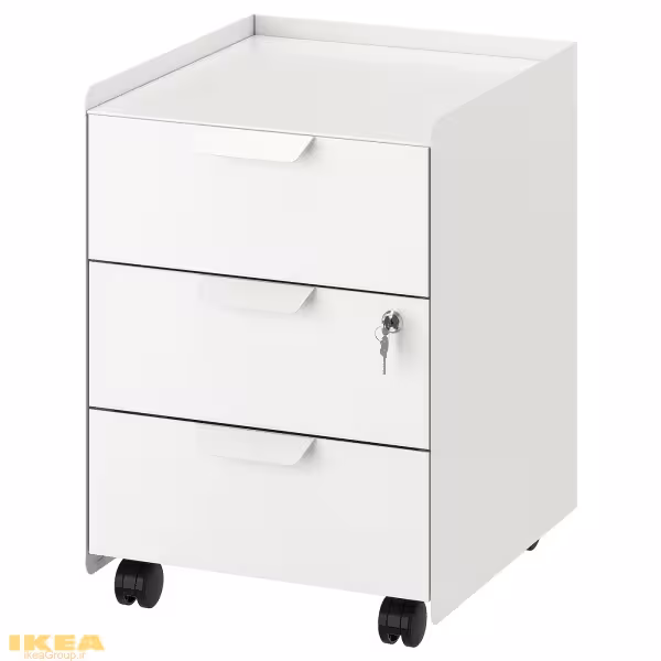 دراور با 3 کشو مدل TROTTEN | برند ایکیا | ارسال 15 الی 20 روز کاری