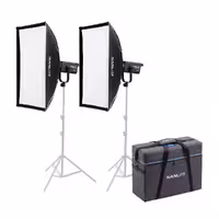 کیت 2 تایی نور ثابت نانلایت Nanlite FS-300B و سافت باکس (بدون پایه)