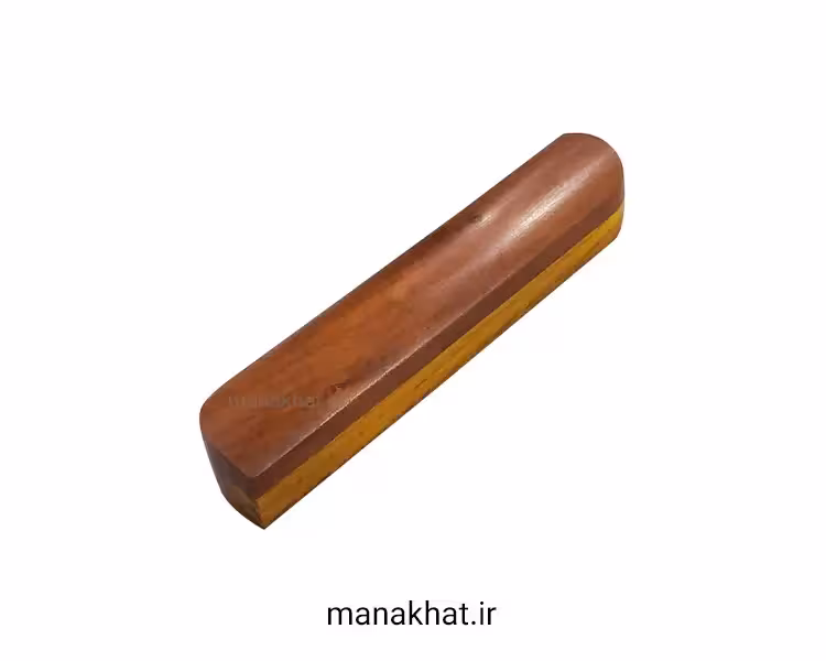 قط زن خوشنویسی چوب عناب پایه دار طرح دار