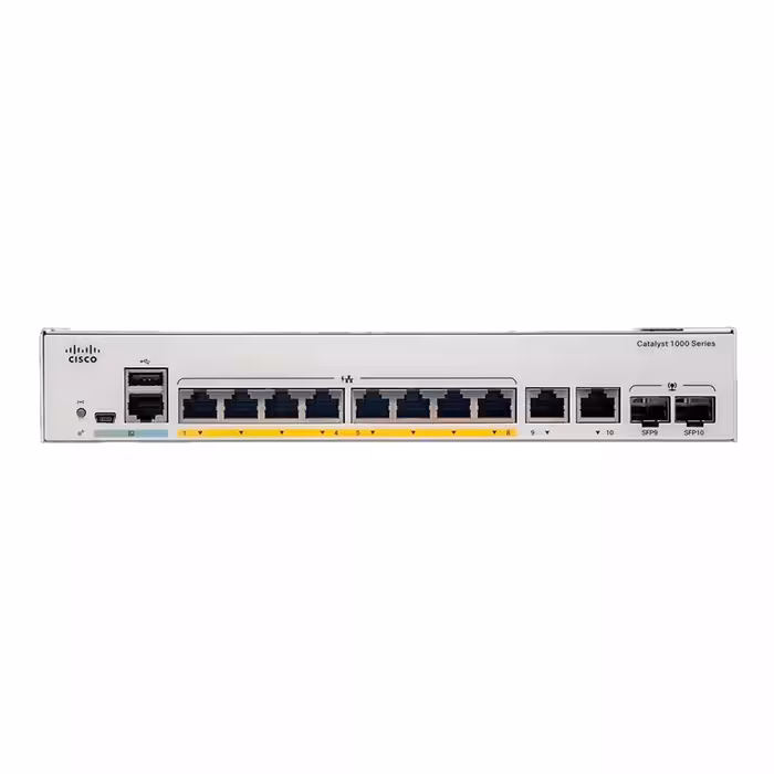 سوئیچ استوک 8 پورت سیسکو مدل Cisco Catalyst C1000-8T-2G-L