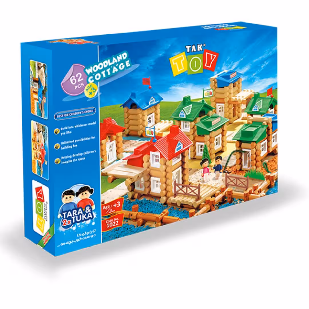 خانه جنگلی 62 قطعه جعبه ای تک توی 12