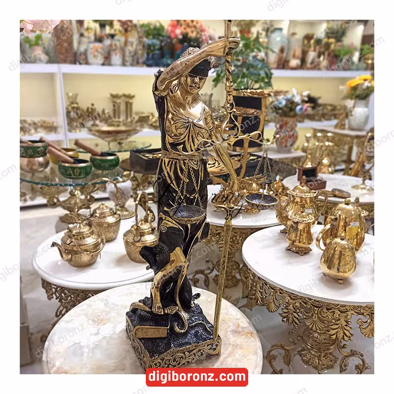 ترازو عدالت برنجی برنزی