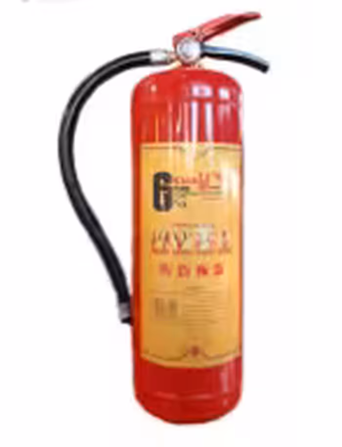 کپسول آتش نشانی ABC کارا6کیلوگرمی به انضمام نازل وبست دیواری/تائیددارآتش نشانی