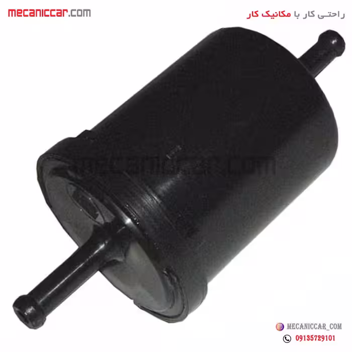 فیلتر (صافی) بنزین فلزی 2 سر صاف بدون براکت پراید پاسارگاد