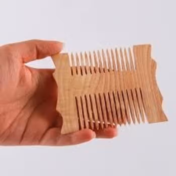 شانه چوبی دوطرفه سنتی دست ساز