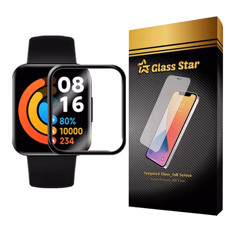 محافظ صفحه نمایش گلس استار مدل PMGA مناسب برای ساعت هوشمند شیائومی Redmi Watch 2 | کالا برتری