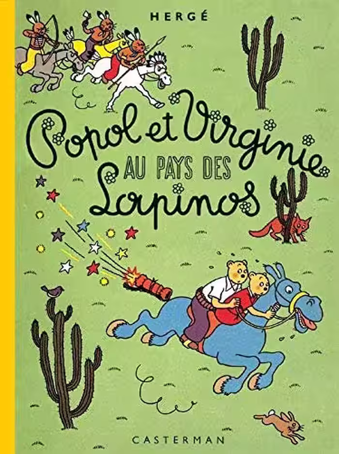 کتاب داستان فرانسوی پوپول و ویرجین در سرزمین خرگوش ها POPOL ET VIRGINE AU PAYS DES LAPINOS