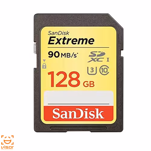 کارت حافظه SD سن دیسک Sandisk 128GB Extreme SDXC UHS-I 90MB/S
