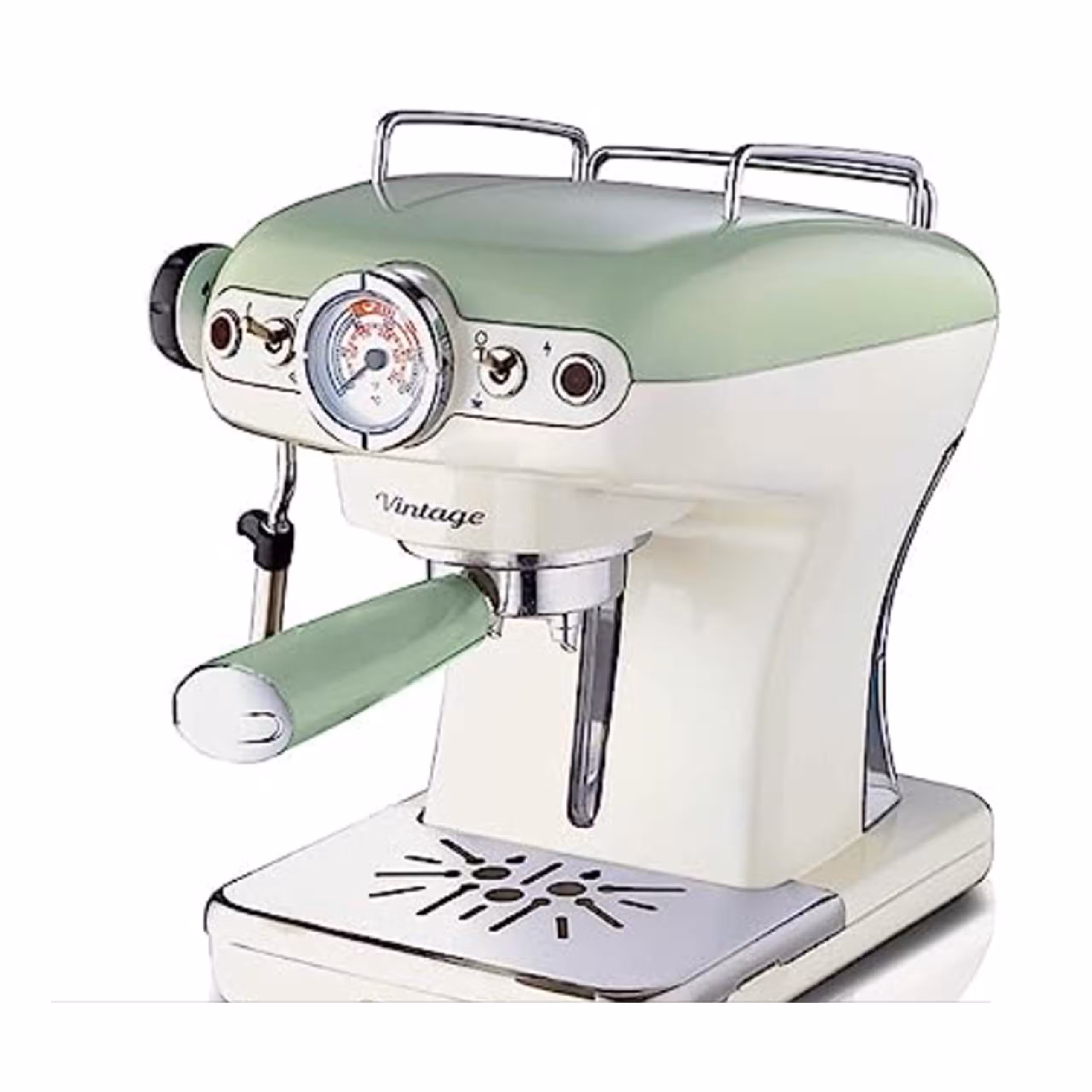 قهوه ساز اسپرسو Ariete Vintage با مانومتر و کف کردن شیر Ariete Vintage Espresso Coffee Machine