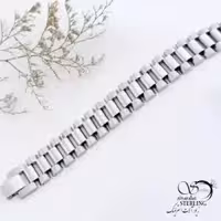 دستبند استیل رولکس سفید کد 14413