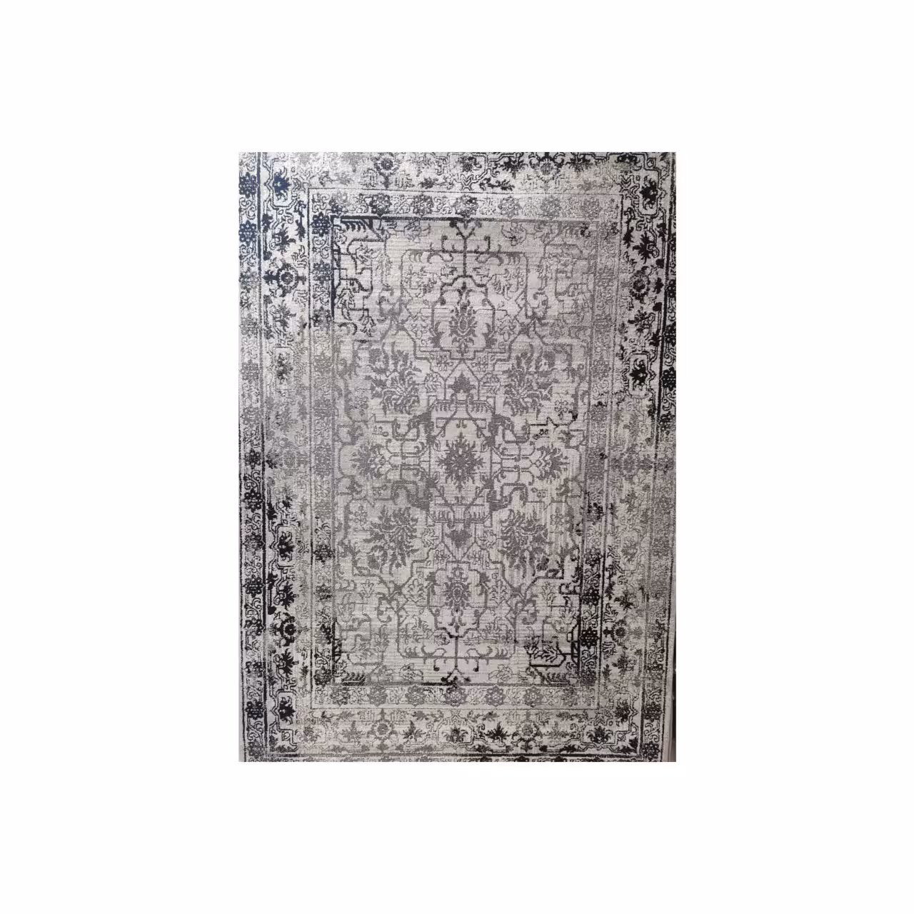 فرش ماشینی ساوین طرح 4123 نقره ای