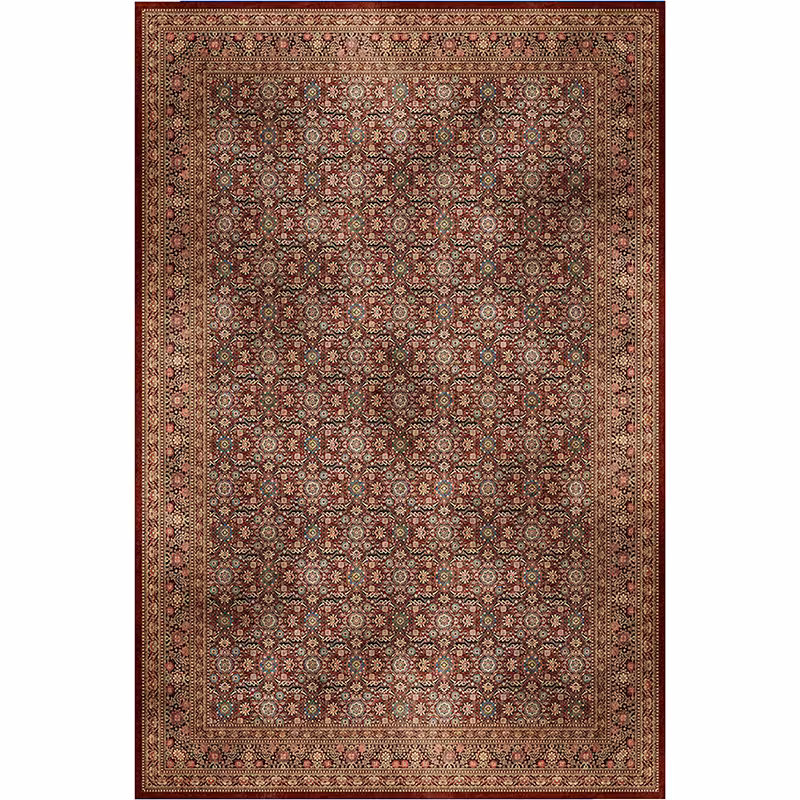 فرش طرح وینتیج(کهنه نما) زمینه قهوه ای کد 100652