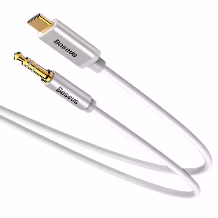 کابل تبدیل USB-C به AUX باسئوس مدل CAM01 طول 1.2 متر