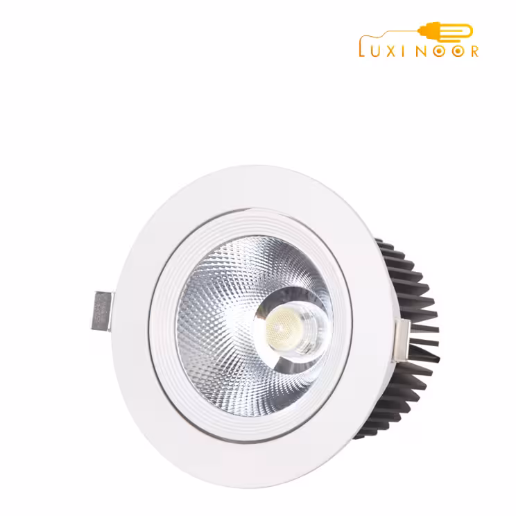 هالوژن سقفی توکار گرد متحرک سیلندری مدرن ارزان 7 وات نمانور کد 91930C