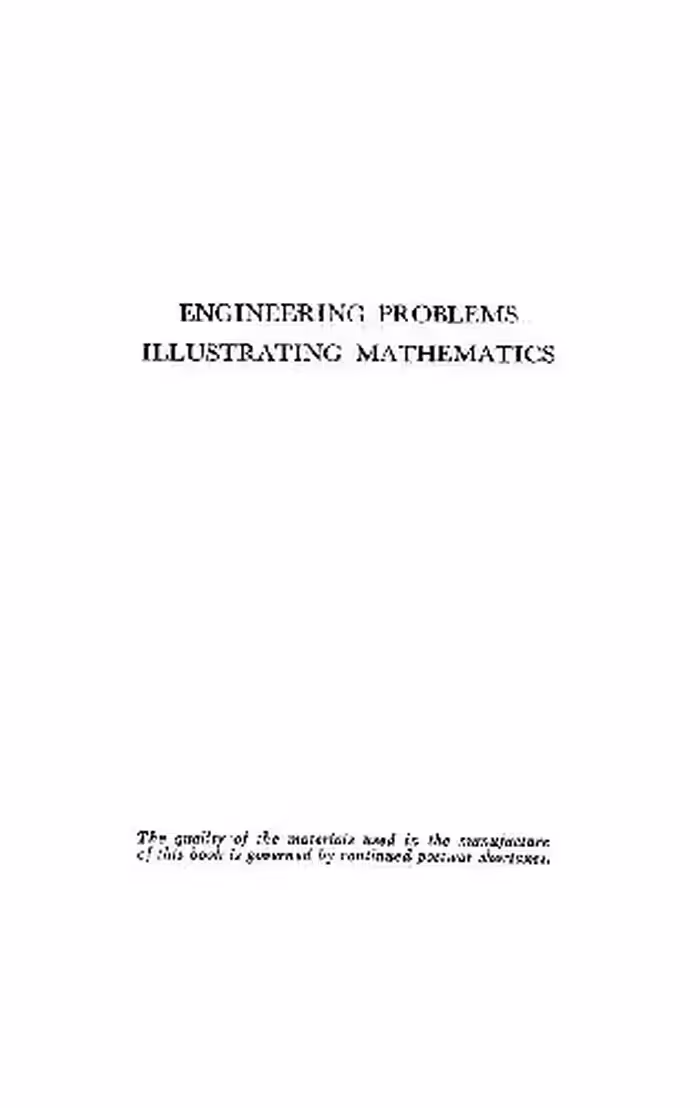 خرید و دانلود نسخه کامل کتاب Engineering problems illustrating mathematics