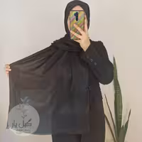 شال بامبومشکی(قواره2در80.یک رو مات و یک روبراق.ایستایی بالا)