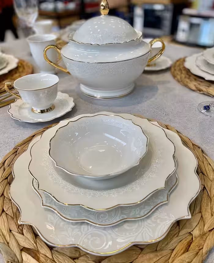 ست سرویس غذاخوری 6 نفره ترک مدل پینک مور KITART 1041