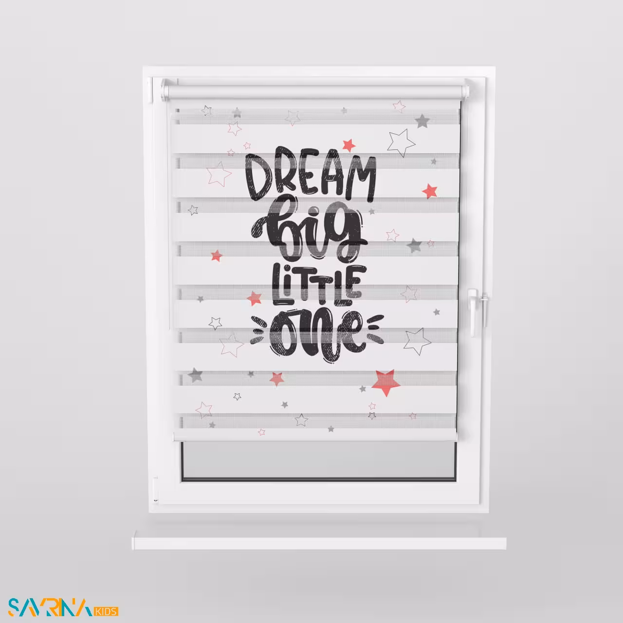 پرده زبرا بچگانه طرح سفید مشکی کد A3048