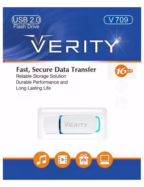 فلش مموری وریتی مدل V709 ظرفیت 16 گیگابایت