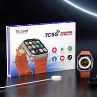 ساعت هوشمند سیم کارت خور تلزیل مدل TC5G با بدنه آلومینیومی و بند سیلیکونی
