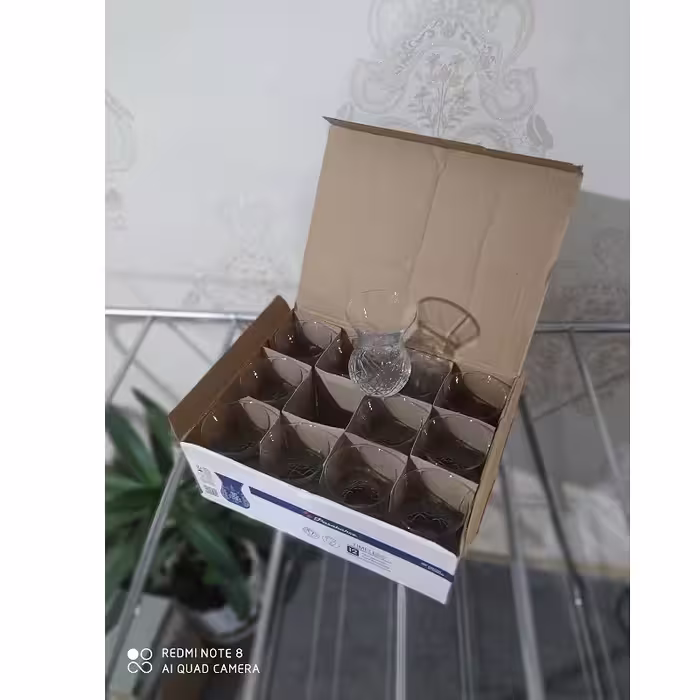 استکان پاشاباغچه مدل تایملس کد 42881 بسته 12 عددی