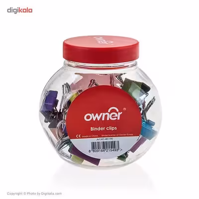 گیره کاغذ مدل رنگارنگ کد 007 بسته 4 عددی