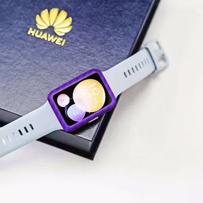 برچسب ماهوت طرح Purple-Fiber مناسب برای ساعت هوشمند هوآوی Watch Fit 2