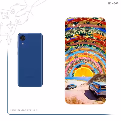 برچسب پوششی ماهوت مدل Collage of Orange Sky مناسب برای گوشی موبایل سامسونگ Galaxy A03 Core