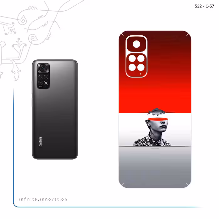 برچسب پوششی ماهوت مدل Collage of surreal Portrait of Women 1 مناسب برای گوشی موبایل شیائومی Redmi Note 11S