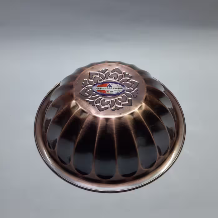 لگن مدل استیل طرح مسی کد 30