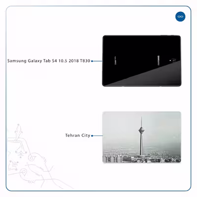 برچسب پوششی ماهوت مدل Tehran City مناسب برای تبلت سامسونگ Galaxy Tab S4 10.5 2018 T830
