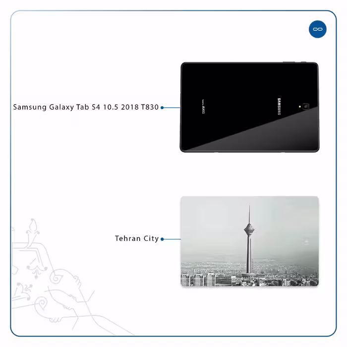 برچسب پوششی ماهوت مدل Tehran City مناسب برای تبلت سامسونگ Galaxy Tab S4 10.5 2018 T830